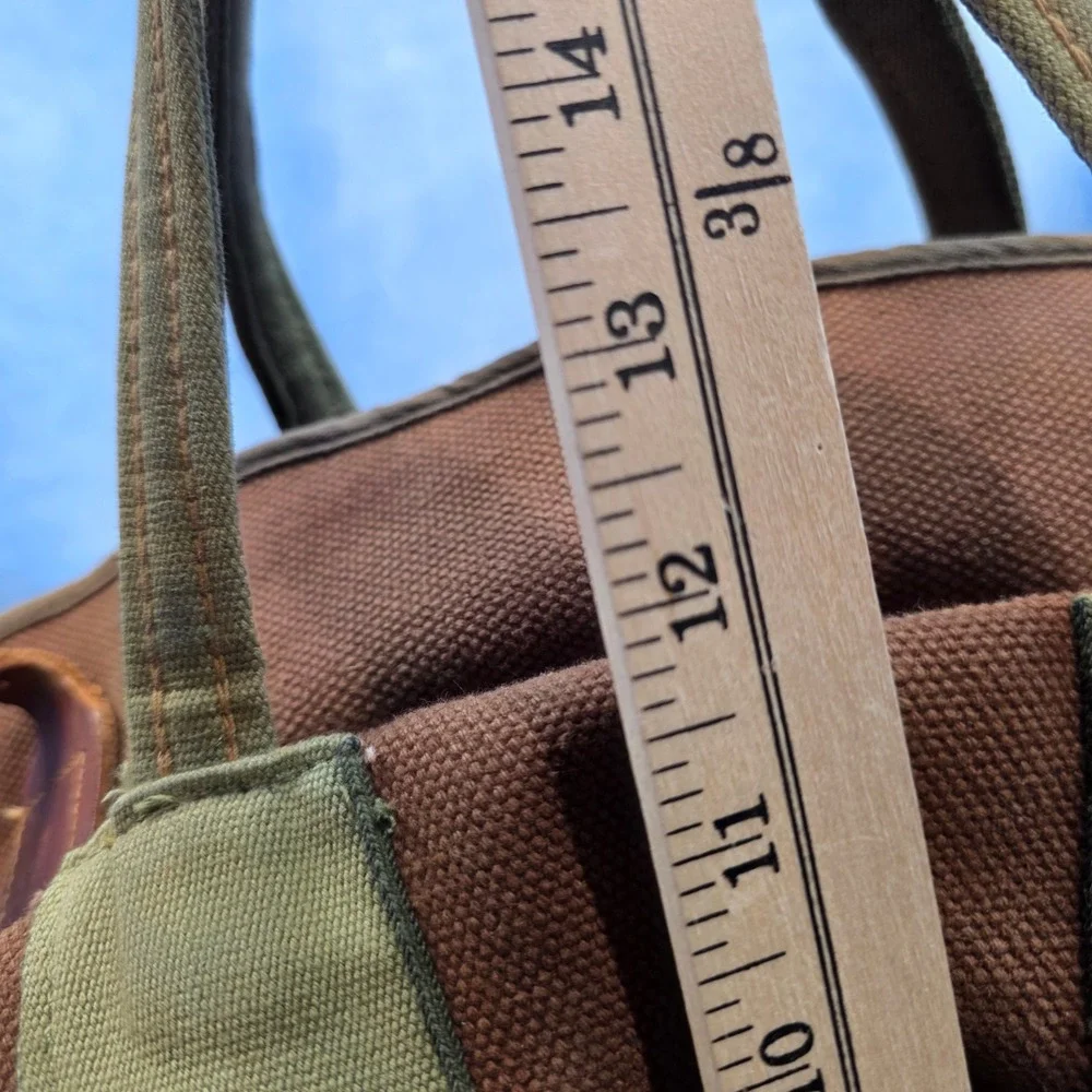 Vintage Black Sheep Canvas Duffel Bag Brown Buddy Schoellkopf Travel Luggage